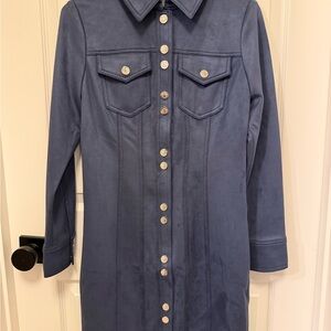 Button-Up Long Sleeve Dress